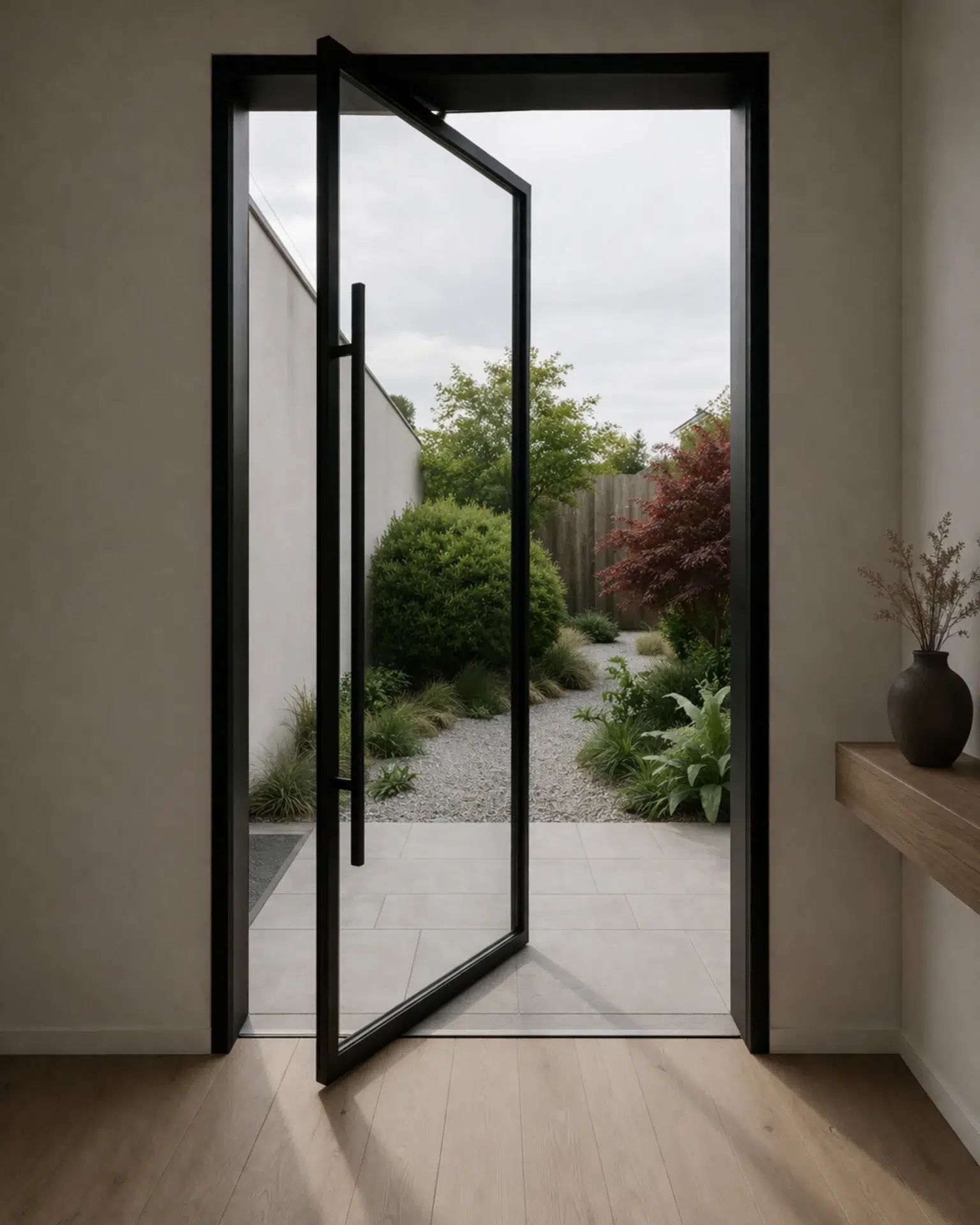 VLX 100 Pivot Door in West Palm Beach, FL | Lightwell Windows West Palm Beach - detail 1