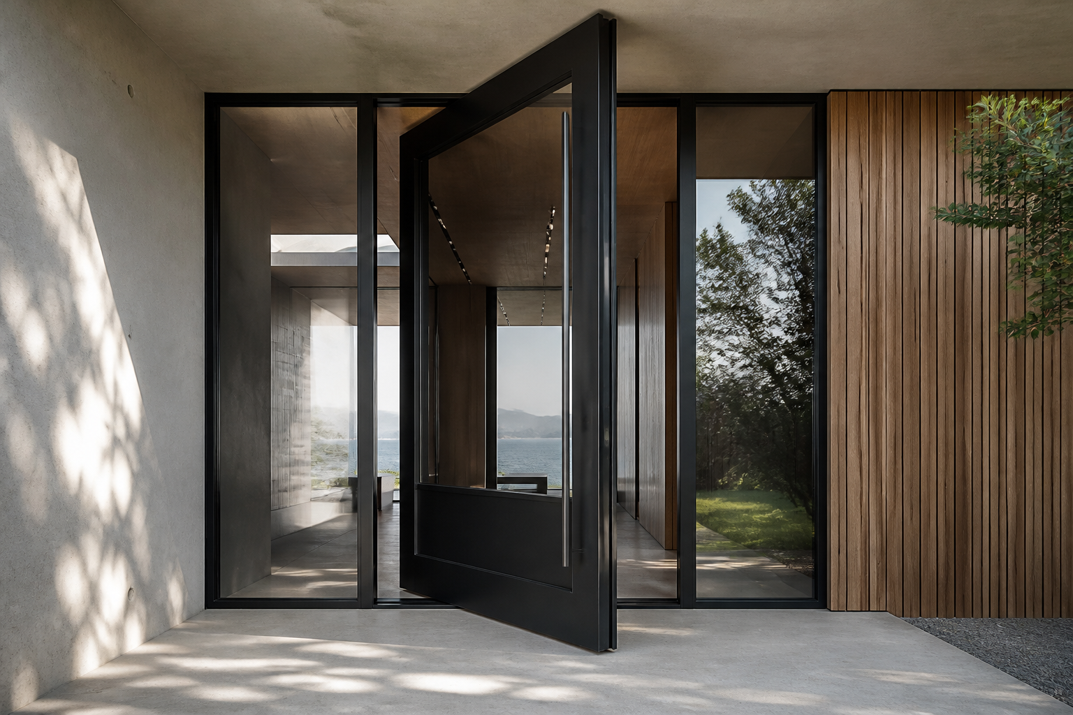 VLX 100 Pivot Door in West Palm Beach, FL | Lightwell Windows West Palm Beach - detail 2